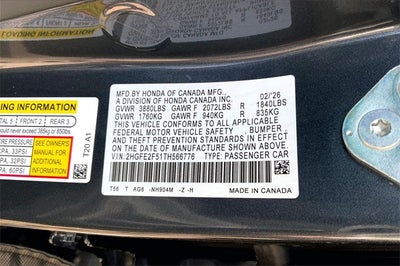 2026 Honda Civic Sport