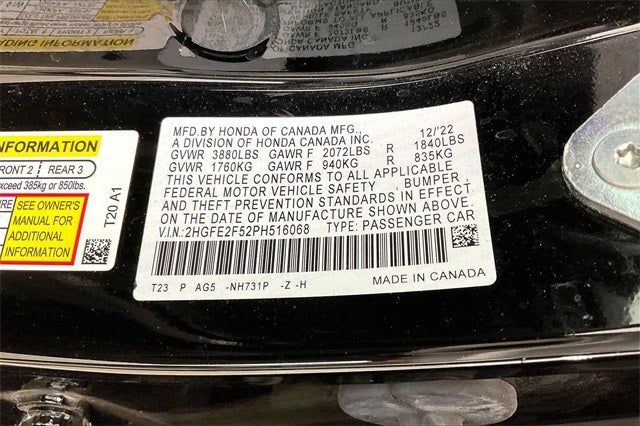 2023 Honda Civic Sport