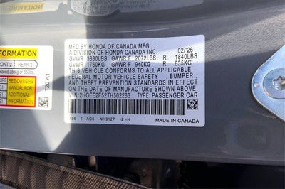 2026 Honda Civic Sport