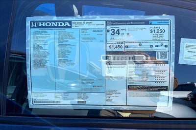 2026 Honda Civic Sport