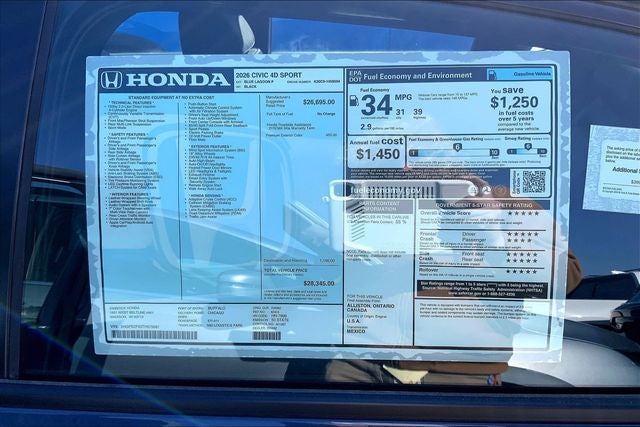 2026 Honda Civic Sport