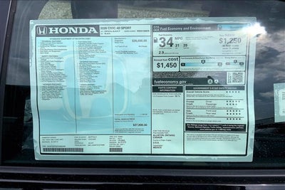 2026 Honda Civic Sport