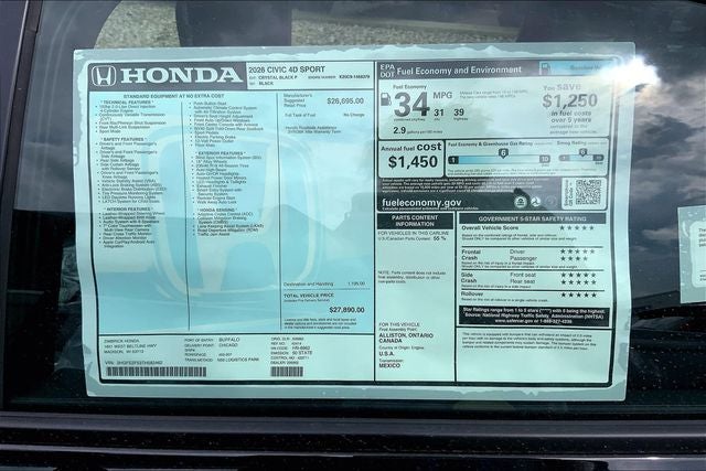 2026 Honda Civic Sport