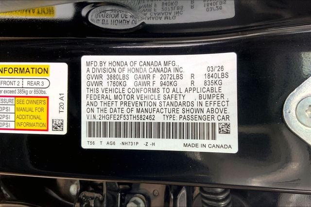 2026 Honda Civic Sport