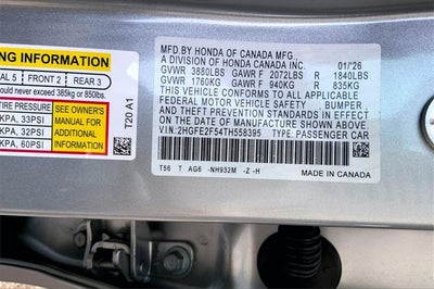 2026 Honda Civic Sport