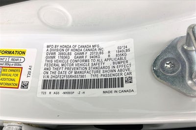 2024 Honda Civic Sport