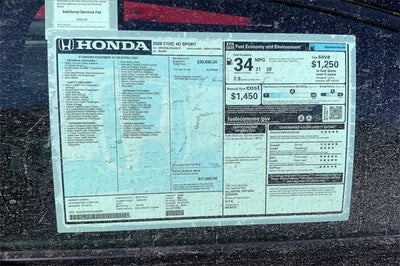 2026 Honda Civic Sport