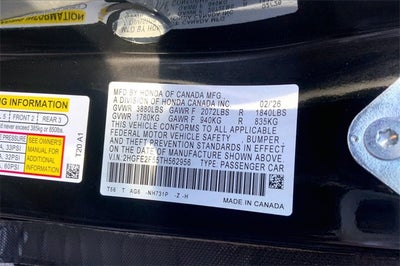 2026 Honda Civic Sport