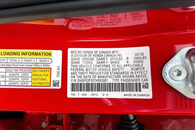 2026 Honda Civic Sport