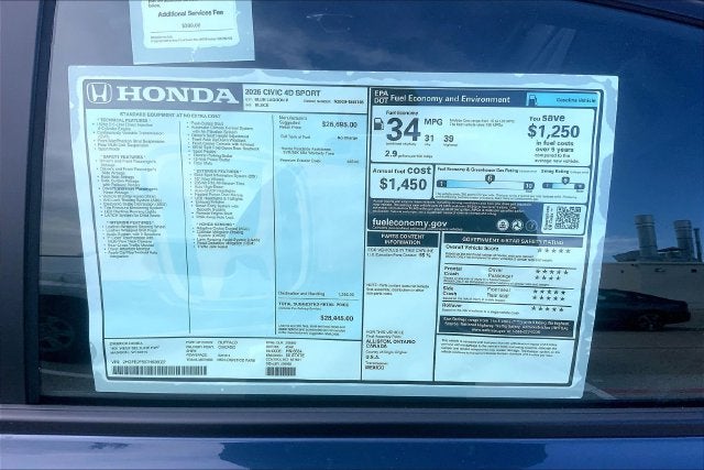 2026 Honda Civic Sport InStock