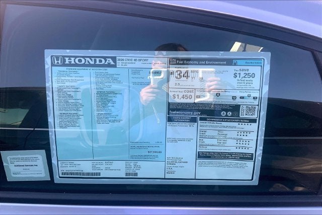 2026 Honda Civic Sport InStock