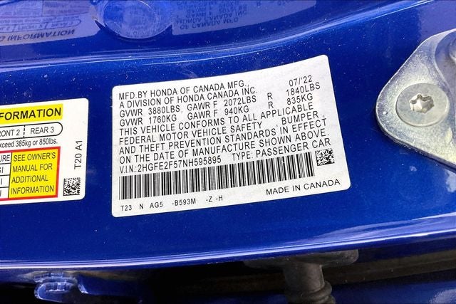 2022 Honda Civic Sport