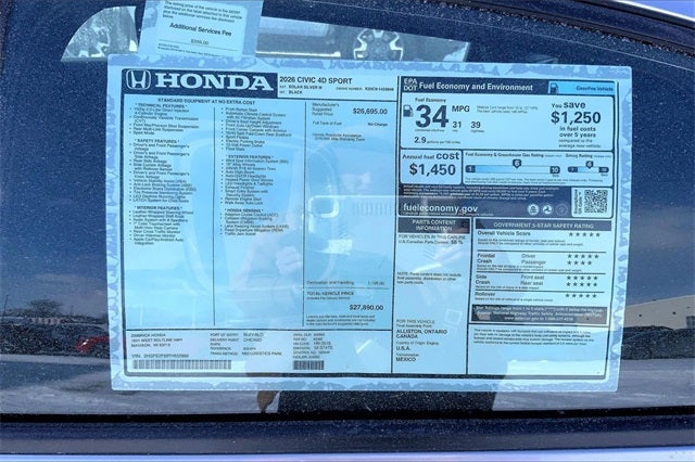 2026 Honda Civic Sport