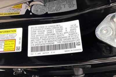 2026 Honda Civic Hybrid Sport InStock