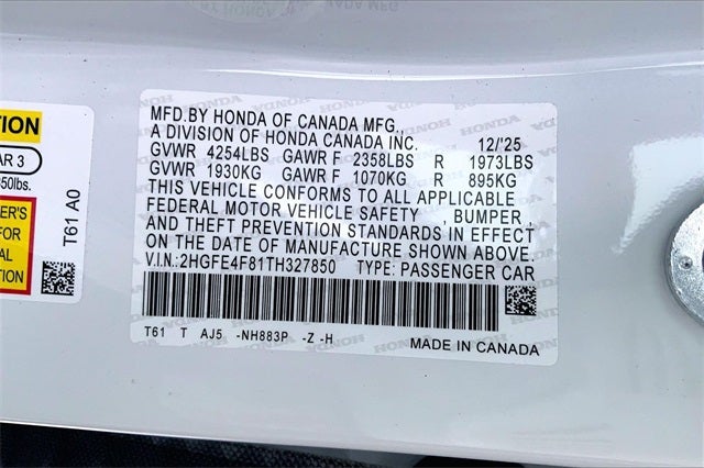 2026 Honda Civic Hybrid Sport Touring