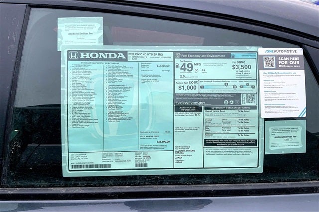 2026 Honda Civic Hybrid Sport Touring