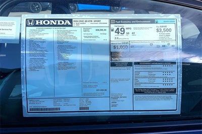 2026 Honda Civic Hybrid Sport