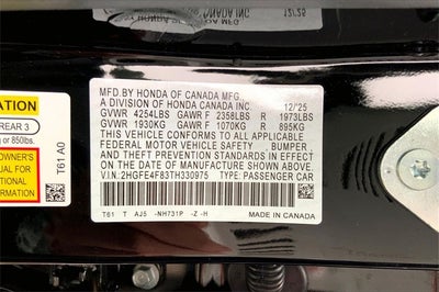 2026 Honda Civic Hybrid Sport Touring