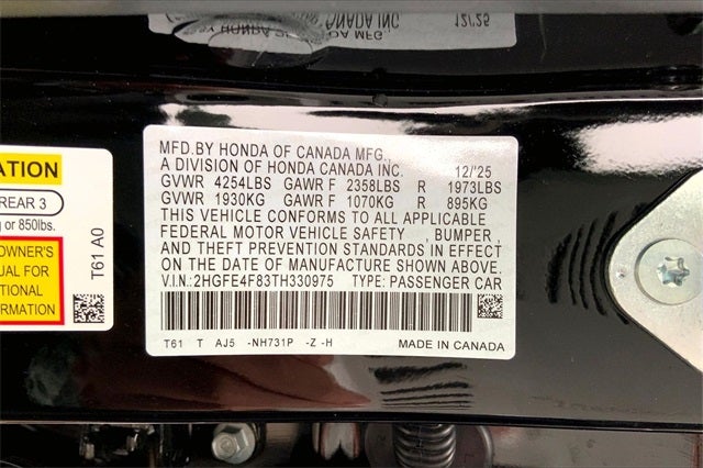 2026 Honda Civic Hybrid Sport Touring