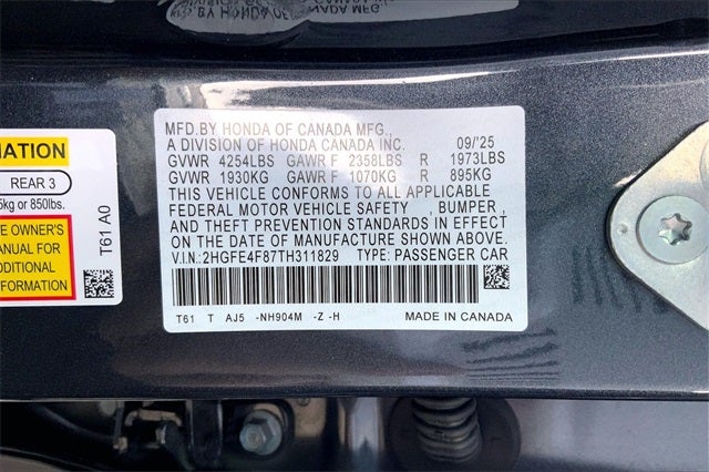 2026 Honda Civic Hybrid Sport Touring