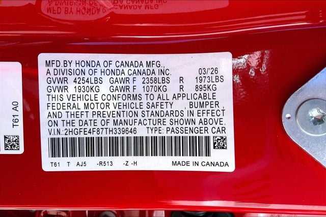 2026 Honda Civic Hybrid Sport Touring