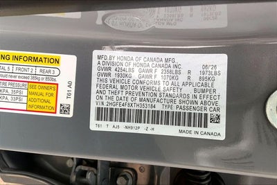 2026 Honda Civic Hybrid Sport Touring