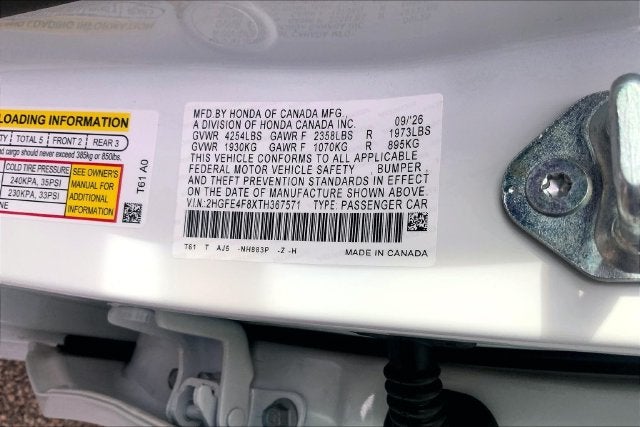 2026 Honda Civic Hybrid Sport Touring InStock