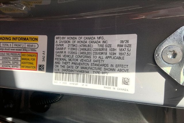 2027 Honda CR-V EX-L InStock