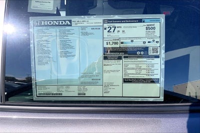 2027 Honda HR-V LX InStock