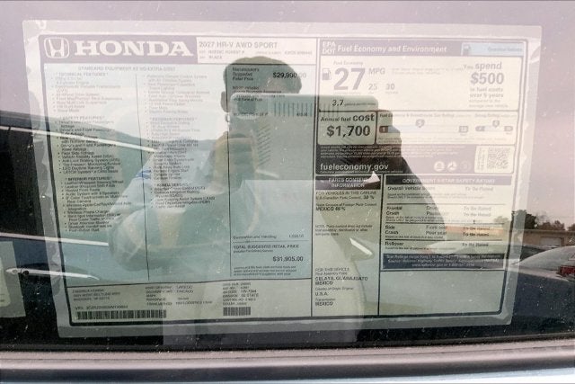 2027 Honda HR-V Sport InStock