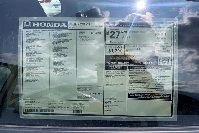 2027 Honda HR-V EX-L InStock