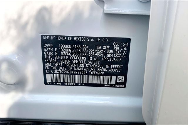 2027 Honda HR-V EX-L InStock