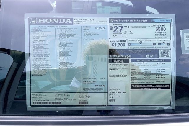 2027 Honda HR-V EX-L