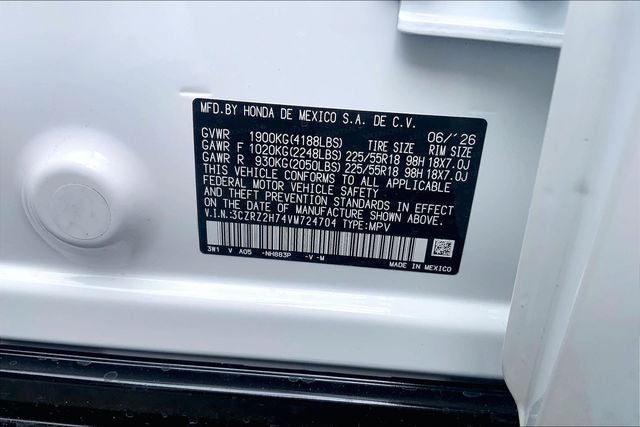 2027 Honda HR-V EX-L InStock