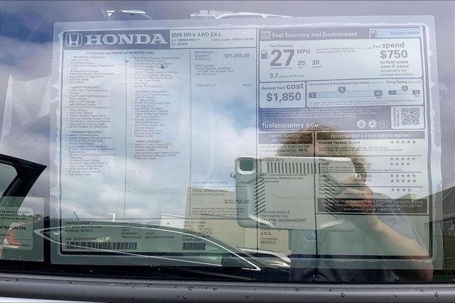 2026 Honda HR-V EX-L