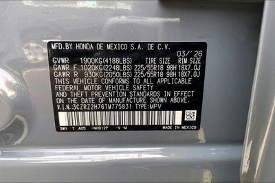 2026 Honda HR-V EX-L