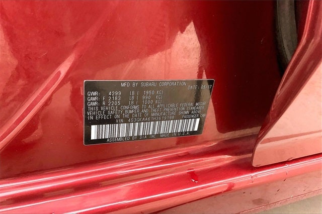 2017 Subaru Impreza 2.0i