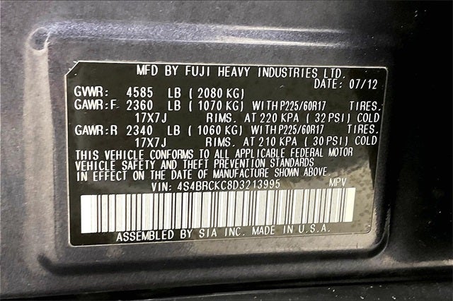 2013 Subaru Outback 2.5i Limited