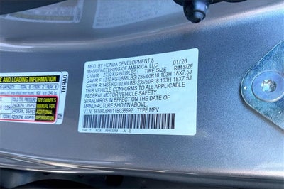 2026 Honda Odyssey EX-L