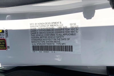 2026 Honda Odyssey EX-L