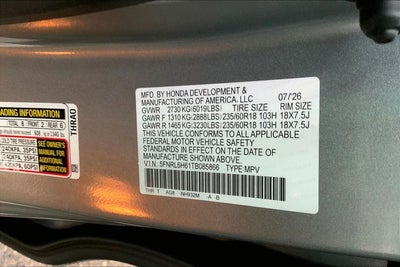2026 Honda Odyssey EX-L InStock