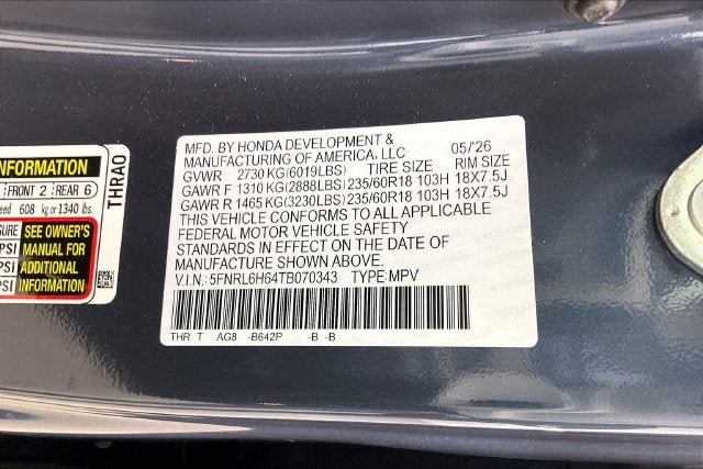 2026 Honda Odyssey EX-L