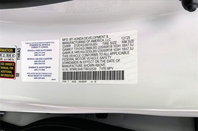 2026 Honda Odyssey EX-L