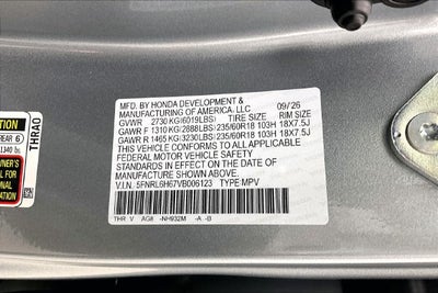 2027 Honda Odyssey EX-L InStock