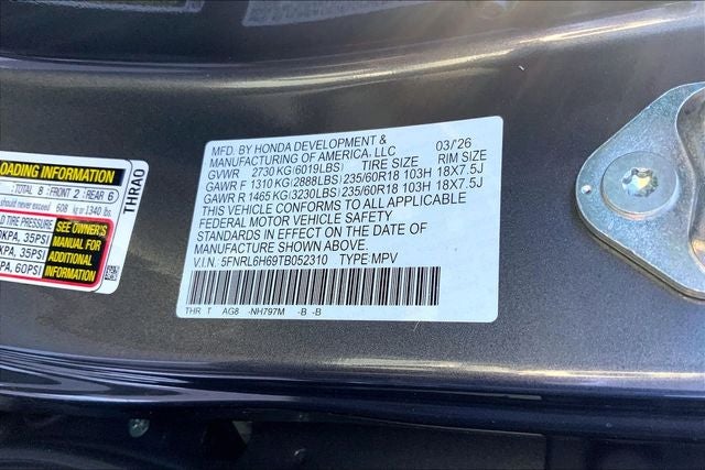 2026 Honda Odyssey EX-L