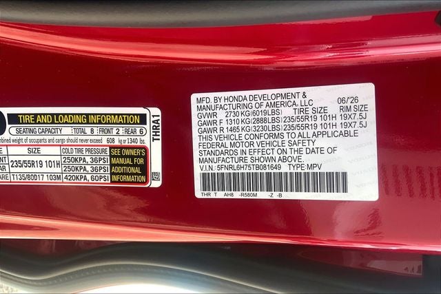 2026 Honda Odyssey Sport-L InStock
