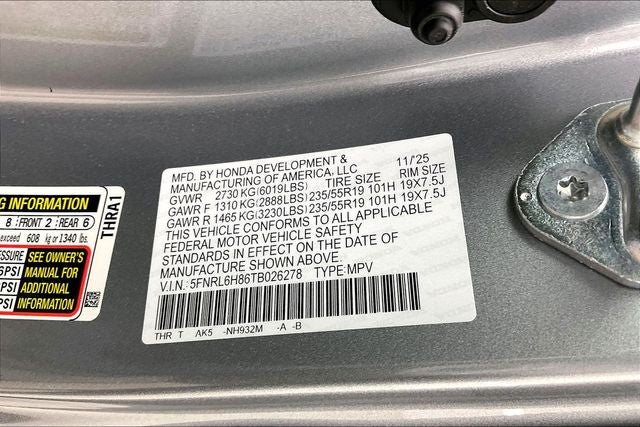 2026 Honda Odyssey Touring