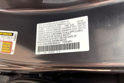 2026 Honda Odyssey Touring