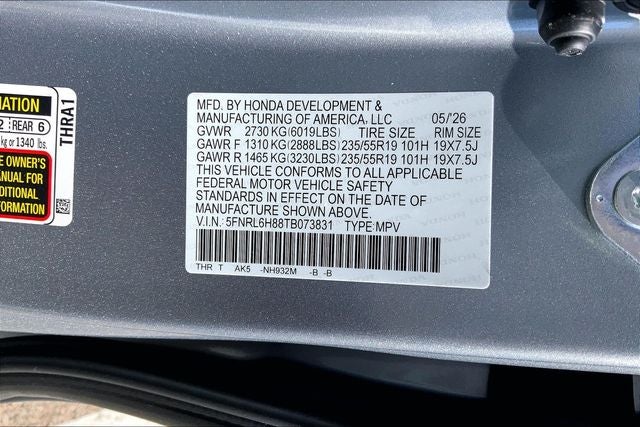 2026 Honda Odyssey Touring