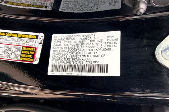 2026 Honda Odyssey Touring